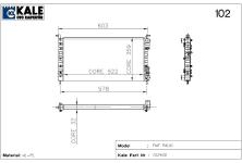 RADYATOR PALIO PALIO WEEKEND 1.2 1.4 96 NAC - KALE 0126222AL