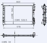 RADYATOR PALIO ALBEA 1.2 1.4 1.6 16V 96 09  - KALE 0126221AB