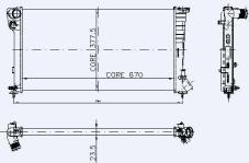 SU RADYATORU 2 SIRA AL PEUGEOT PARTNER. 306 - KALE 0403032AL