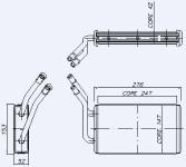 KALORIFER TRANSIT T15 V184 TURBO 96 99 V184 - KALE 0288892AB