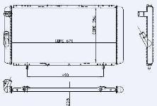 Motor Radyator R21 Optima-manager-concorde 1 Sira Alb - KALE 0505081AB