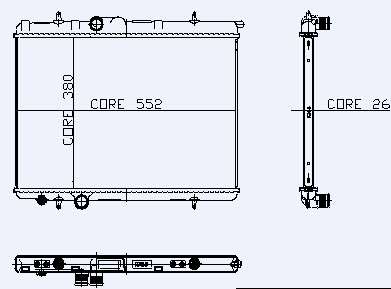 1 Su Radyatoru -Peugeot 206 1.4hdi Td 1.6i 16v 1.9d 2.0 Hdi Td - KALE 2056011AB