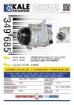 KLIMA KOMPRESORU W203 00-07 CL203 02-08 C209 0 - KALE 349685