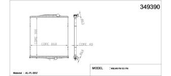 SU RADYATORU VOLVO FH 12 400/480/520 2003 SONR - KALE 349390