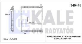 SU RADYATORU RENAULT TRUCKS PREMIUM. KERAX CER - KALE 349445