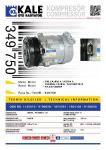KLIMA KOMPRESORU OPEL CALIBRA A / VECTRA A [6P - KALE 349750