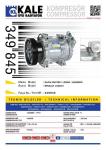KLIMA KOMPRESORU DACIA DUSTER / LOGAN / SANDER - KALE 349845