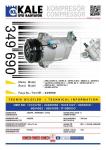 KLIMA KOMPRESORU OPEL ASTRA G / ASTRA H / MERI - KALE 349690