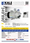 KLIMA KOMPRESORU 6PK - V KAYIS KASNAGI 119MM A - KALE 349890