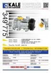 KLIMA KOMPRESORU CITROEN BERLINGO / C2 / C3 I  - KALE 349775