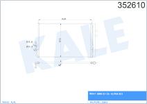 KLIMA RADYATORU  KONDENSER  AL/PL/BRZ BMW X3 F - KALE 352610