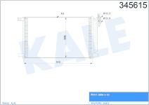 KLIMA RADYATORU  KONDENSER  KURUTUCULU AL/AL B - KALE 345615