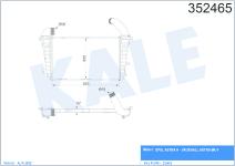 TURBO RADYATORU INTERCOOLER OPEL ASTRA H - KALE 352465