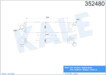 TURBO RADYATORU RENAULT TRAFIC III 1.6 DCI 14- - KALE 352480