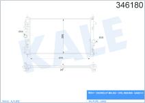SU RADYATORU AL/PL/BRZ CHEVROLET MALIBU. OPEL  - KALE 346180