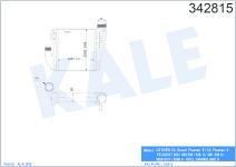 TURBO RADYATORU INTERCOOLER AL/PL/BRZ PEUGEOT  - KALE 342815