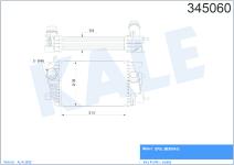 TURBO RADYATORU INTERCOOLER AL/PL/BRZ OPEL MER - KALE 345060