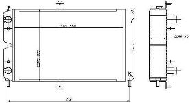 SU RADYATORU 2 SIRA PF CHEVROLET CEGA 1.5 - KALE 1603032PF