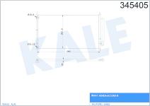 KLIMA RADYATORU  KONDENSER  KURUTUCULU AL/AL H - KALE 345405