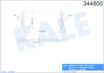 TURBO RADYATORU INTERCOOLER AL/PL/BRZ ASTRA J- - KALE 344800