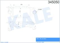 TURBO RADYATORU INTERCOOLER AL/PL/BRZ OPEL VEC - KALE 345050