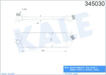 TURBO RADYATORU INTERCOOLER AL/PL/BRZ RENAULT  - KALE 345030