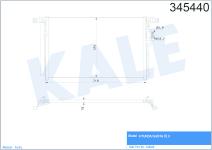 KLIMA RADYATORU  KONDENSER  KURUTUCULU AL/AL H - KALE 345440