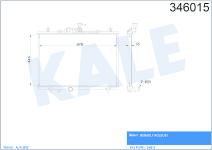 RADYATOR KOLEOS 2.0DCI AL PL BRZ - KALE 346015