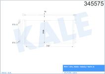 KONDENSER TRAFIC III 1.6DCI 14 AL AL - KALE 345575