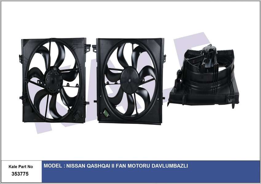 FAN MOTORU NISSAN QASHQAI. II FAN. MOTOR. DAVL - KALE 353775