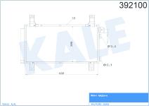 KLIMA RADYATORU  KONDENSER  KURUTUCULU AL/AL M - KALE 392100