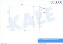 KLIMA RADYATORU  KONDENSER  KURUTUCULU AL/AL J - KALE 385800