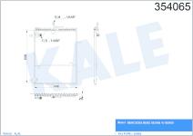 KLIMA RADYATORU  KONDENSER  AL/PL MERCEDES-BEN - KALE 354065