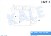 TURBO RADYATORU INTERCOOLER AL/PL/BRZ CITROEN  - KALE 350815