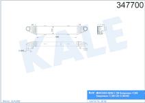 TURBO RADYATORU INTERCOOLER MB C 180-C200-C 22 - KALE 347700
