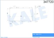 MOTOR SU RADYATORU HONDA ACCORD 2.4 2008-2015  - KALE 347720