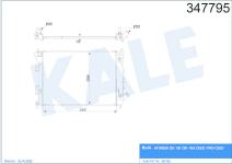 SU RADYATORU A/T 550x397x16 KORE I30/CEED 1.6  - KALE 347795