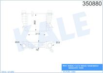 TURBO RADYATORU INTERCOOLER AL/PL/BRZ RENAULT  - KALE 350880