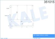 SU RADYATORU AL/PL/BRZ RENAULT ESPACE III. LAG - KALE 351015