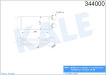 TURBO RADYATORU INTERCOOLER AL/PL/BRZ PEUGEOT  - KALE 344000