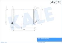 KONDENSER KOLEOS 2.0DCI 08 AL AL - KALE 342575