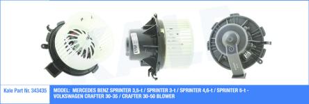 KALORIFER MOTORU MERCEDES-BENZ SPRINTER 3-T 90 - KALE 343435