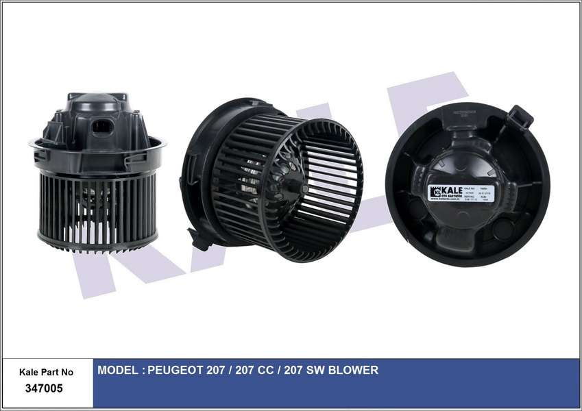 KALORIFER MOTORU PEUGEOT P207 1.4-1.4 16V-1.6  - KALE 347005