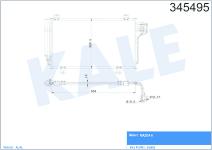 KLIMA RADYATORU  KONDENSER  KURUTUCULU AL/AL M - KALE 345495