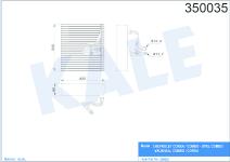 EVAPORATOR COMBO CORSA C TIGRA 12 CORSA 1.7D 0 - KALE 350035