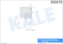 EVAPORATOR LOGAN DUSTER SANDERO - MODUS DUSTER - KALE 350075