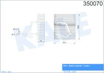 EVAPORATOR RENAULT MEGANE I. SCENIC I - KALE 350070