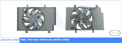 Fan Motoru Davlunbaz Ac Fiesta Vi Courier 1.4  - KALE 417800