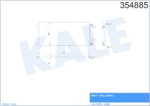 KLIMA RADYATORU OPEL ASTRA K B14XFL B14XFT 16- - KALE 354885