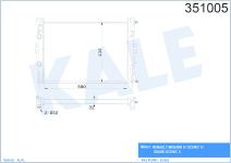 Su Radyatoru Al/mknk Renault Megane İi 2.0 16v - KALE 351005
